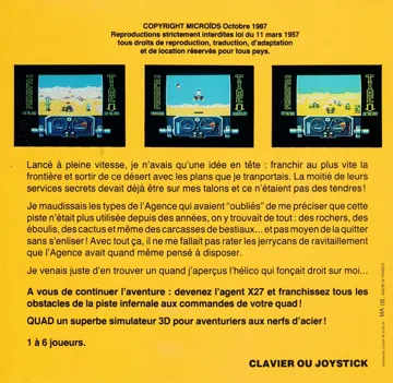 Quad (F) (1987) (Trainer) box cover back